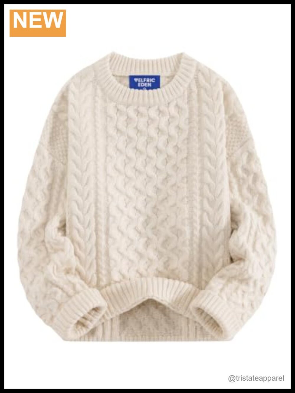 Oversized Chunky Cable Knit Pullover Sweater
